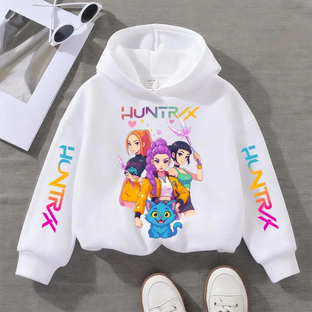 KPOP Demon Hunters Children's Sweatshirt Girls' Clothes Girls' Sweatshirt autumn 2024 New Cute Fashion Hoodie image 5