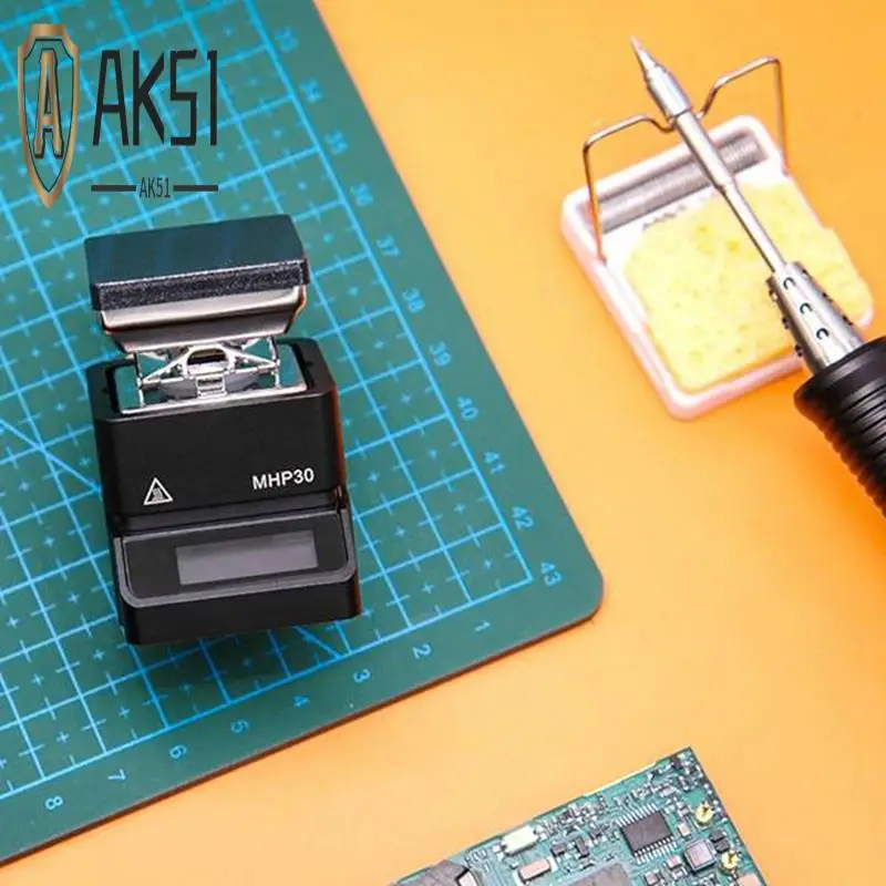 

AK51-MHP30 Mini Hot Plate Heating Tool Portable Volume Built-In OLED Display Hot Plate Preheater For Phone PCB Motherboard