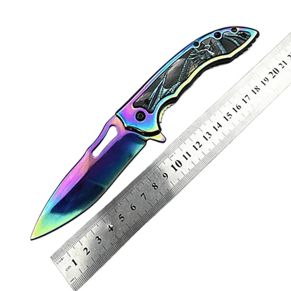 

Карманный нож премиум-класса из нержавеющей стали — мужской тактический складной EDC. Яркий узор дракона. Отлично подходит для улицы/днего/сделай сам и другого. Идеальный подарок для мужчин (День святого Валентина/отца).