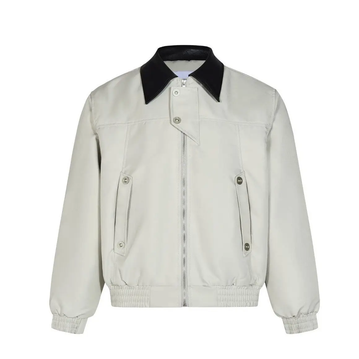 New American high street retro simple lapel flight jacket loose autumn and winter versatile couple jacket trendy