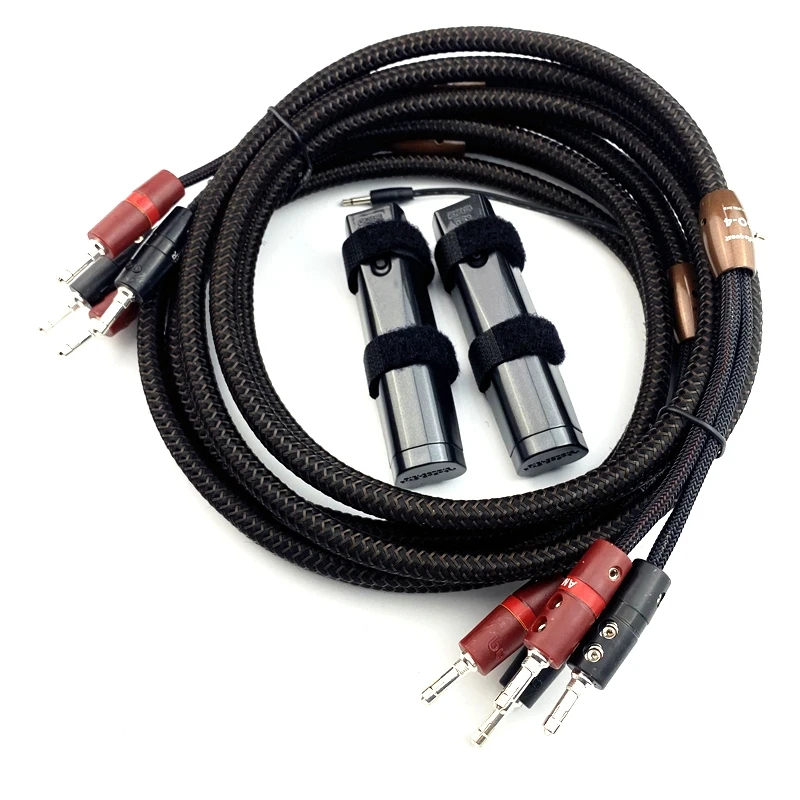 

A Pair Hi-end of Star-Quad Series GO-4 Audiophile Speaker Cables 72V High Quality Battery