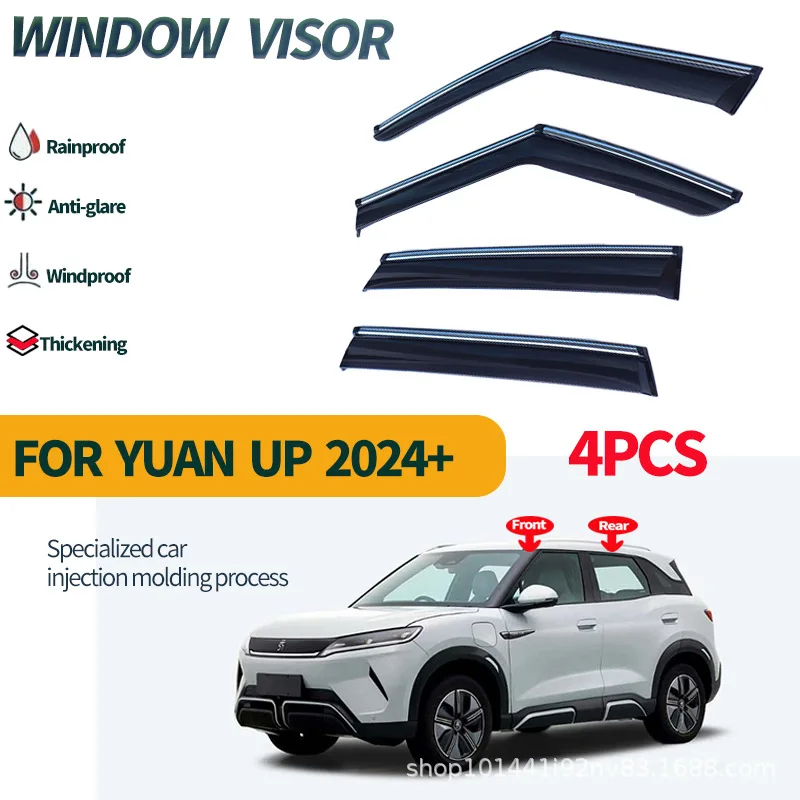 FOR BYD YUAN Pro 2024+ Window Visors Rain Visor Universal