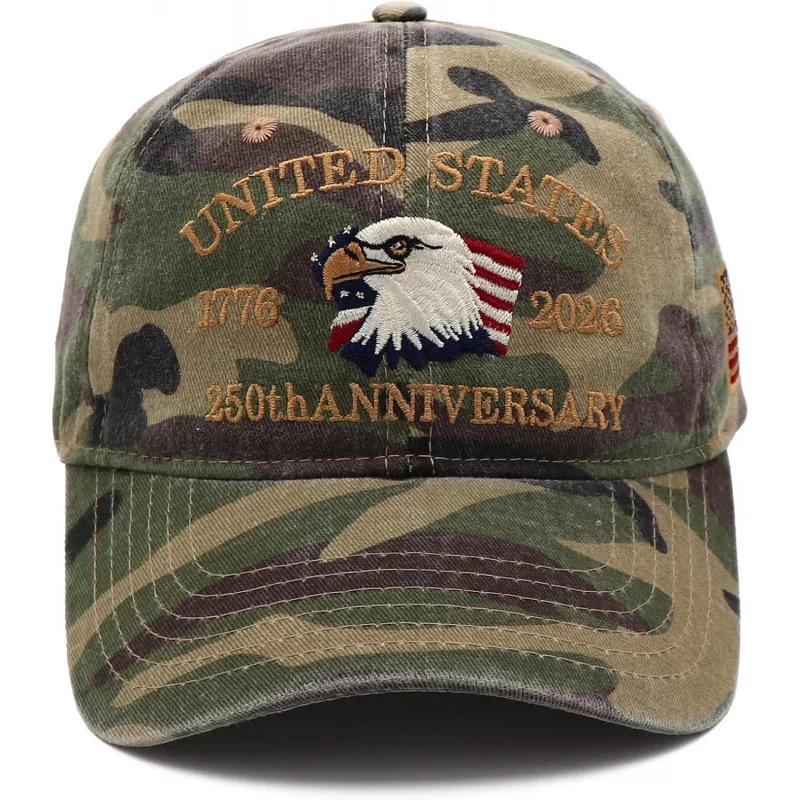 250 Anniversary USA Hat Adjustable United States American Indepence day Eagles Embroidery Patriotic Baseball Cap