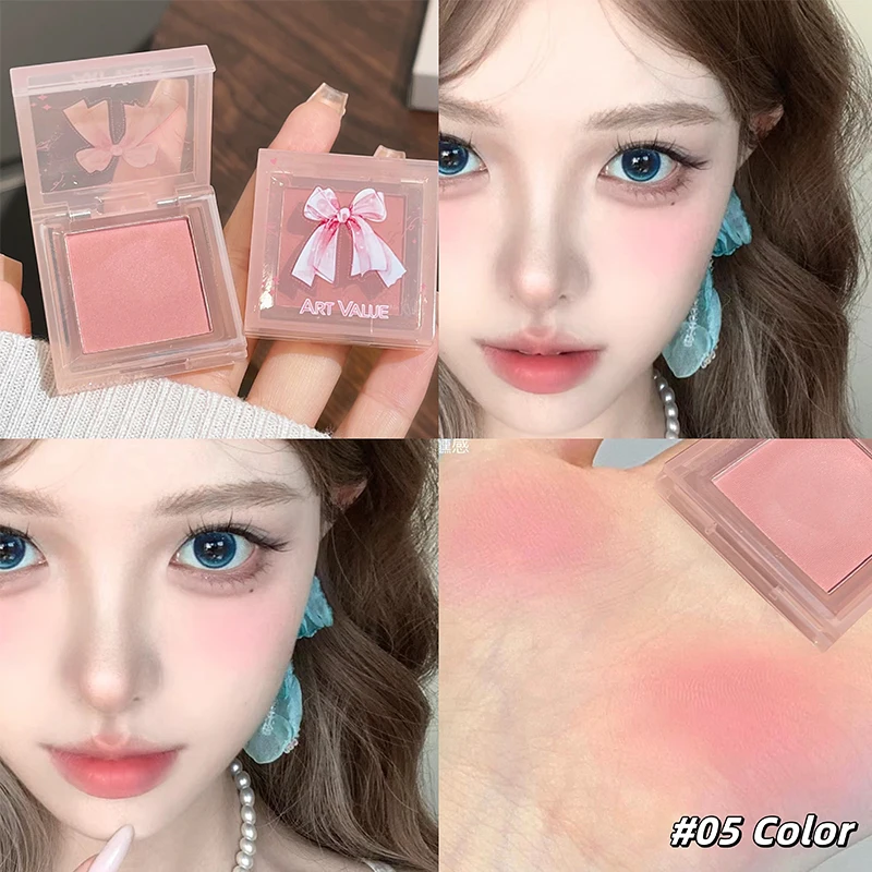 6 ชิ้น/กล่อง Matte ลิปสติกชุดแต่งหน้า Velvet Nude Lip GLOSS Moisturizing Lip Glaze Face Blush Palette แต่งหน้าชุดสร้อยคอของขวัญ