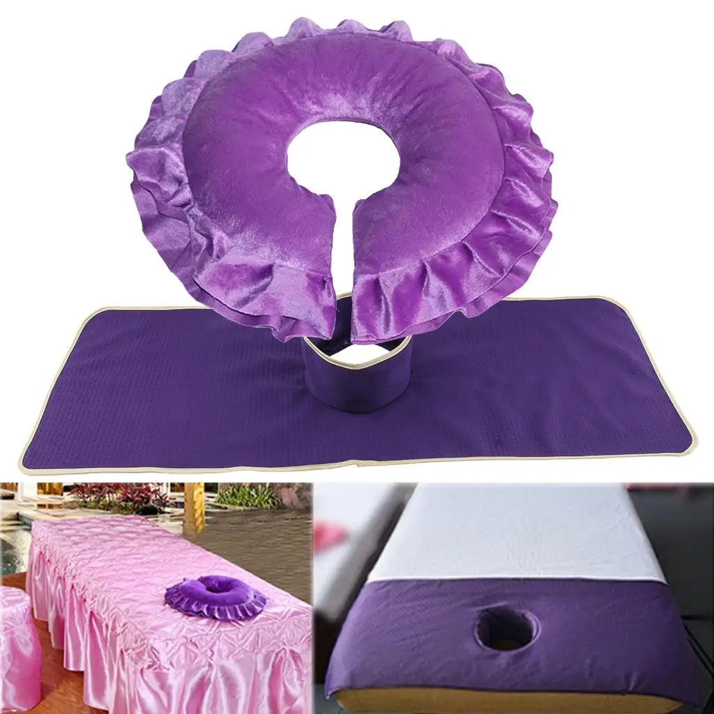 

Подушка для массажного стола: мягкая полиэстеровая подушка-подголовник для лица и шеи, дорожная подушка для салона, дома, офиса, путешествий