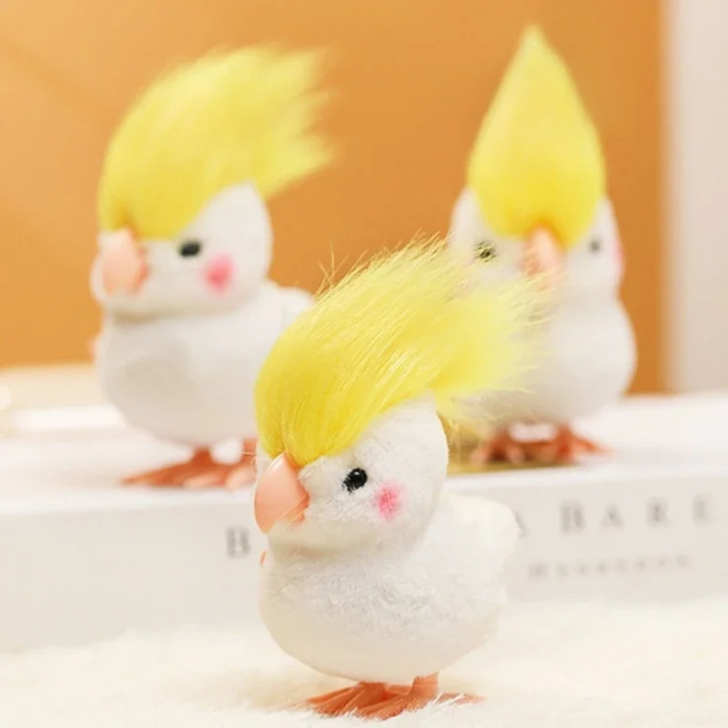 1 قطعة لطيف يختتم القفز الببغاء أفخم الحيوانات لعبة أطفال صبي فتاة محشوة الحيوانات الببغاء عقارب الساعة المشي لعب الأطفال متعة هدية #6