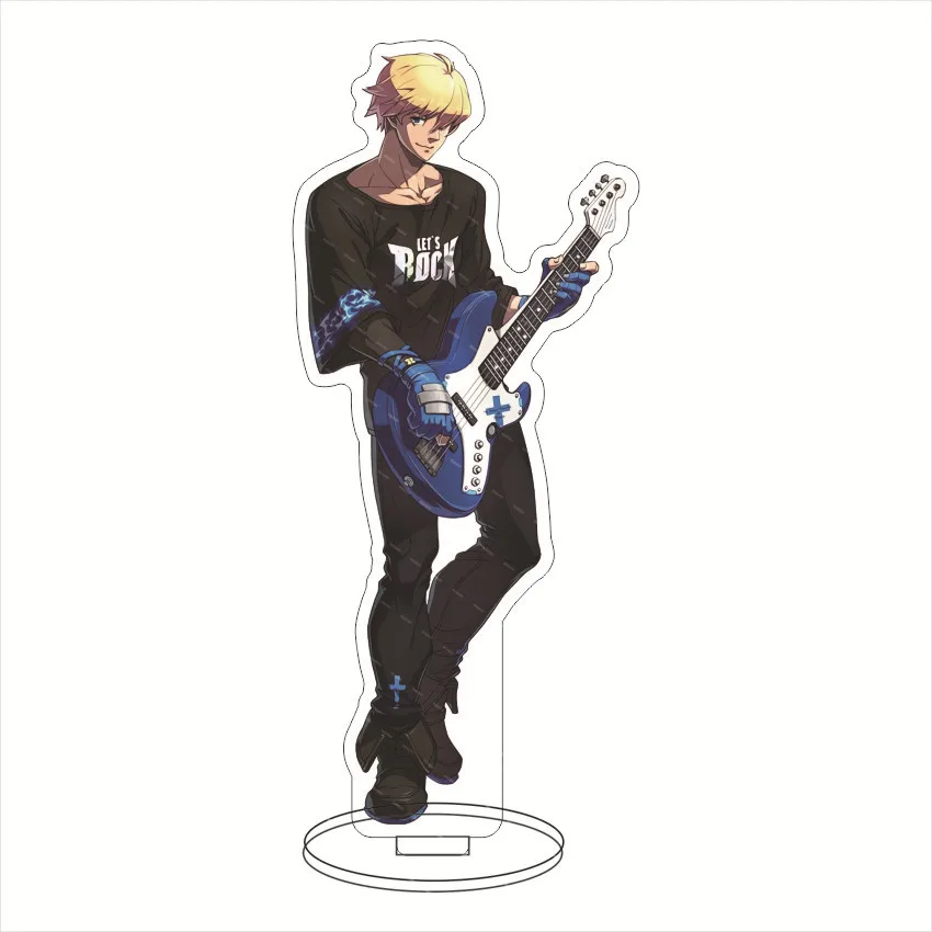 16CM Anime Game Figure Guilty Gear Sol Badguy‌ Faust‌ Millia Rage‌ Ky Kiske Raiden Cos Acrylic Stand Ornaments Chrismas Gifts