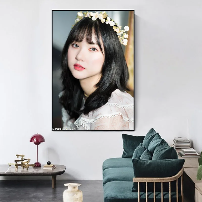 Eunha VIVIZ Poster Wall For Living Room Art Poster Decoration Satin Fabric Bright Colors No Frame Morden Print Wall