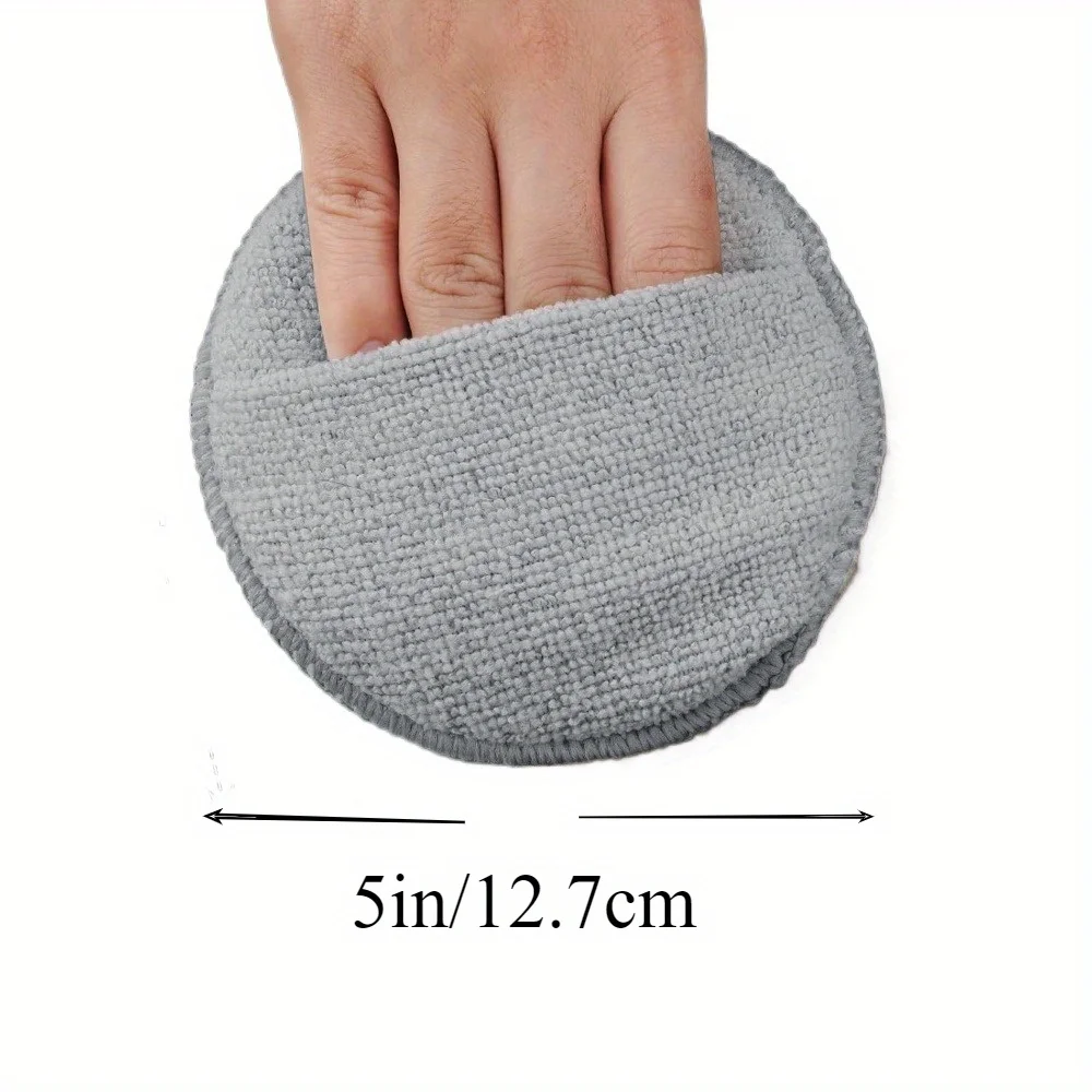 Microfiber Wax Applicator Pads for Car 6pcs/12pcs with Finger Pocket Buffing Detail Polishing Foam Pads for Paint Surface