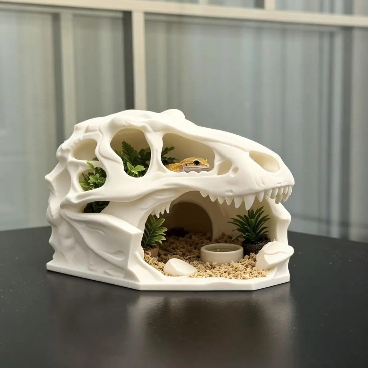 3D Printed Tyrant Dragon Head Bone Avoidance House Leopard Guard Corn Snake Lizard Crawler Box Landscape Cave Terrarium Supplies