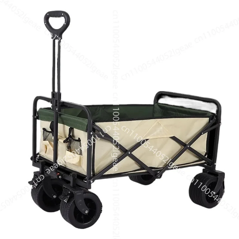 

Stall camper foldable outdoor hand-pulled picnic cart pull goods camper
