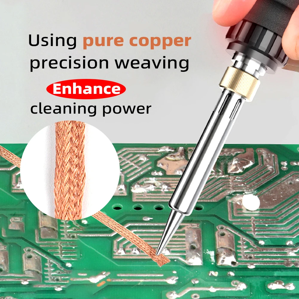 BGA إصلاح تدفق ديسولديرينغ وإزالة لحام NC559 معجون لحام خالي من الرصاص والهالوجين، تنظيف النحاس النقي، Wir شفط القصدير