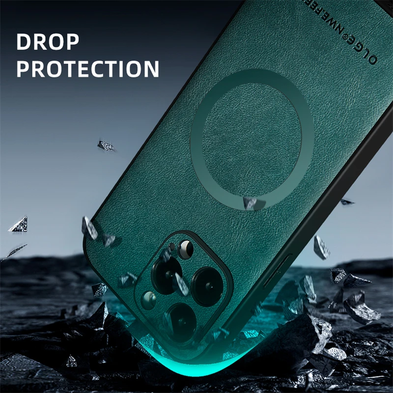 아이폰 17 16 13 12 11 프로 맥스 16E용 맥세이프 폰 케이스 무선 충전 케이스 아이폰 에어 15 14 프로 맥스 16 플러스 커버