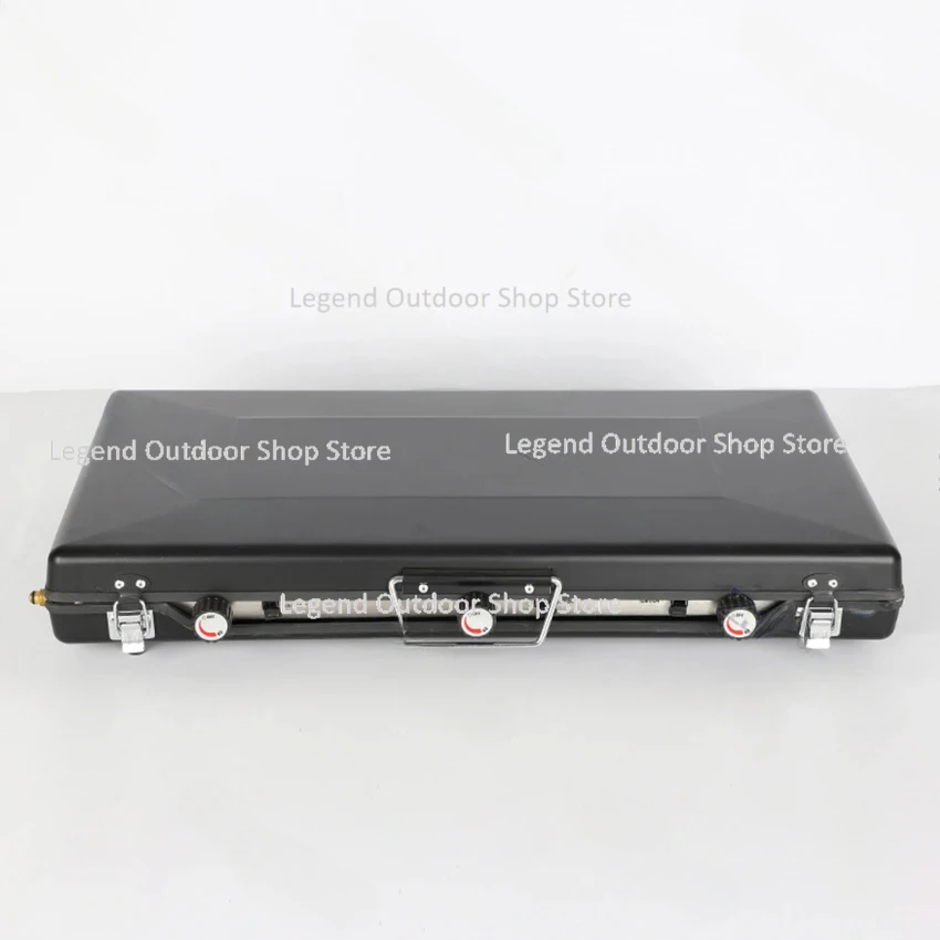 

Folding Gas Stove Portable Outdoor Picnic Camping Barbecue Grill BBQ Gas Stove with 3 Adjustable Firepower Ignition Butane Gas