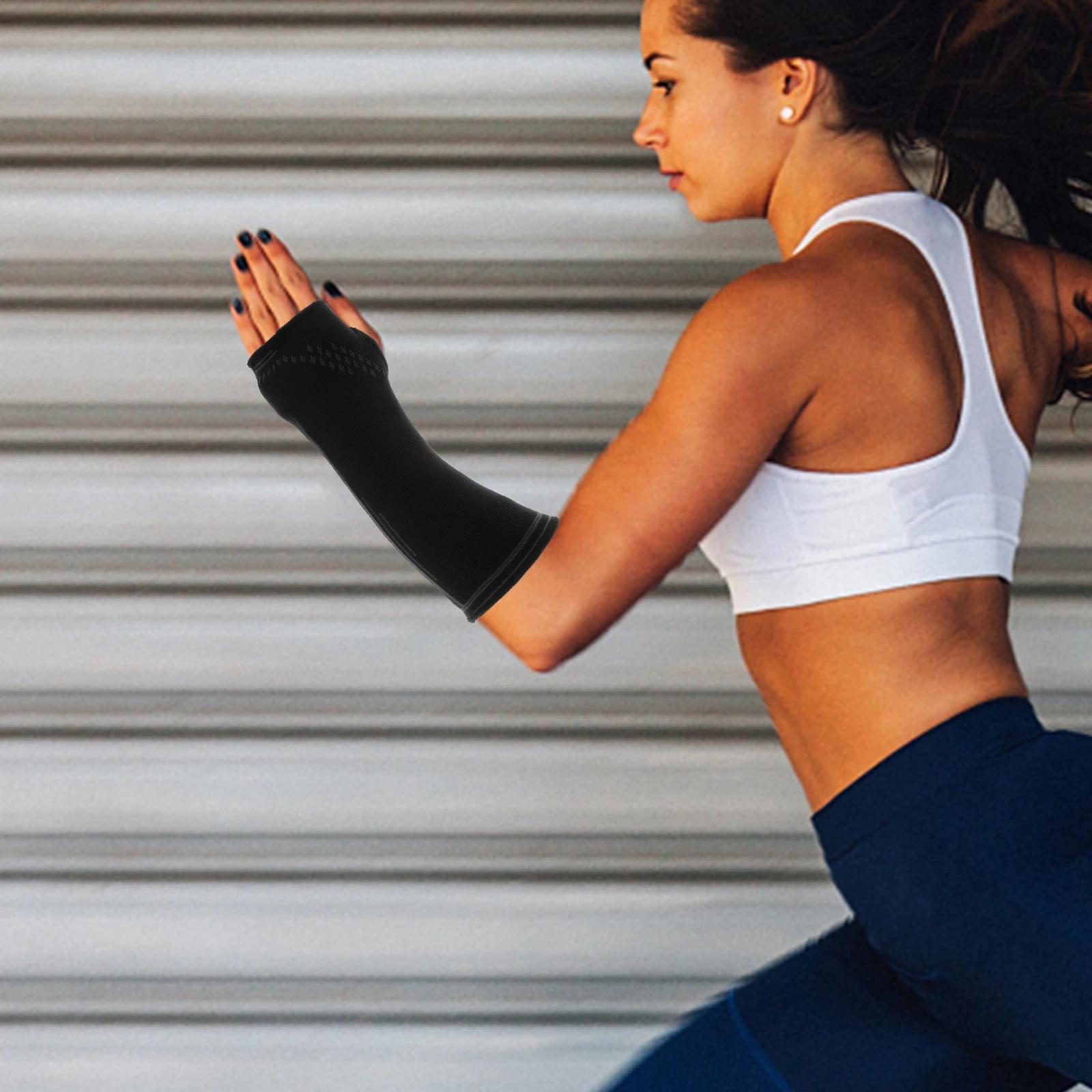 

1Pair Volleyball Arm Sleeves Women Protective Forearm Sleeves Extended Length Comfortable Arm Guards for Volleyball Training