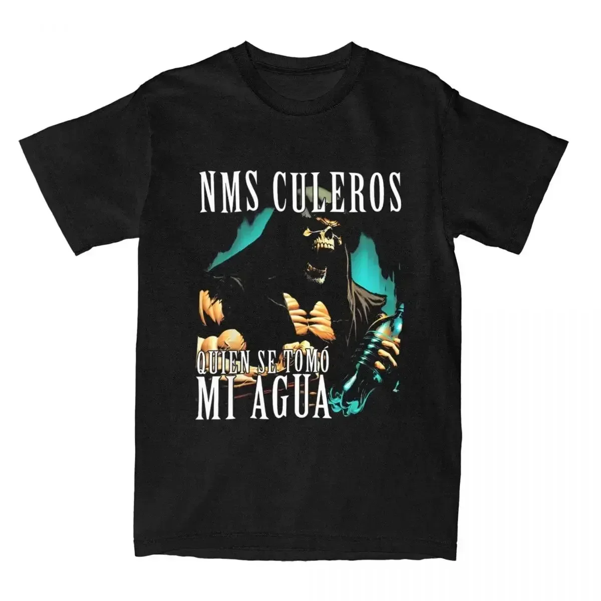 Vintage T Shirt Calacas Chidas Gym Cotton T-Shirts NMS CULEROS QUIEN SE TOMO MI AGUA Popular Tee Shirt Man Summer Casual Tees