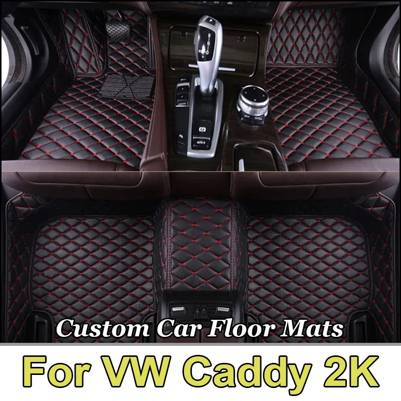 Car Mats For VW Volkswagen Caddy 2K 2015~2019 Waterproof Accesorios Para Auto Car Floor Mats Tapetes Para Carro Car Accessories