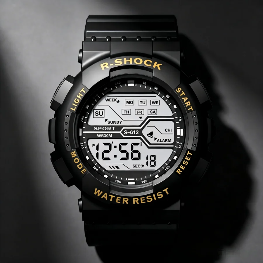 Electronic Watches for Men Multifunction Military Sports Watch Life-waterproof Alarm-clock LED Digital Wristwatches Reloj Hombre