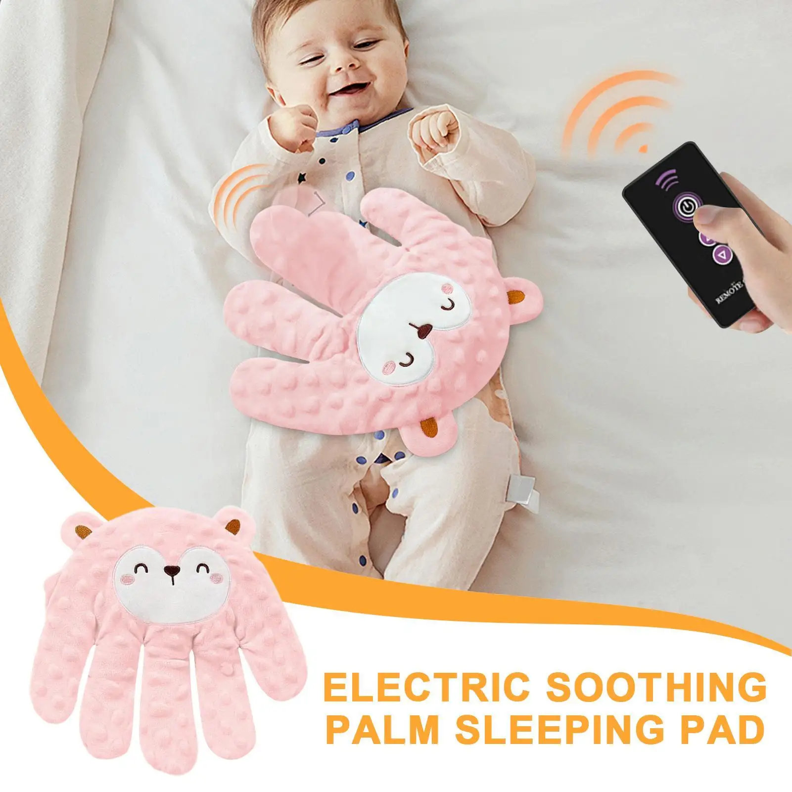 Baby Patter Baby Sleep Patting ของเล่นจุกนมหลอกของเล่นแบบโต้ตอบอัตโนมัติ Startle ป้องกันหมอนปาล์มสําหรับเด็กวัยหัดเดิน Sleeping