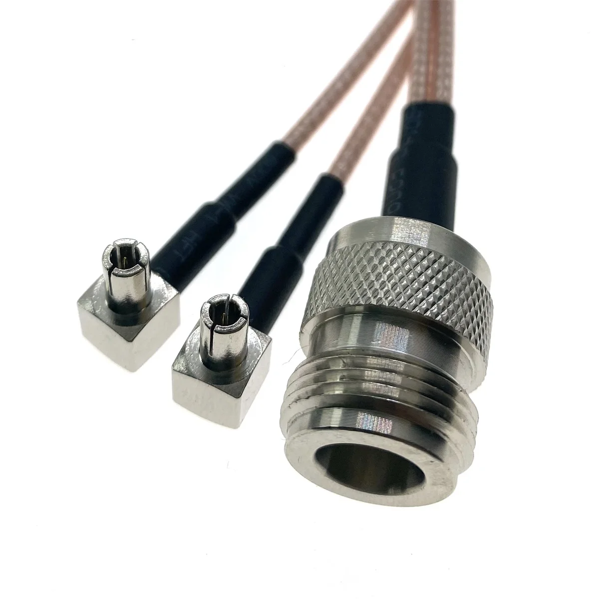 N -TS9 Adapter N Female to Y Type 2 X TS9 Male Connector Splitter Combiner Pigtail Cable RG316 RF Wire