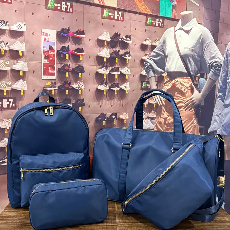 

Дорожная косметичка, рюкзак, сумка, набор сумок для багажа, темно-синяя уличная водонепроницаемая поясная сумка, сумка для обеда, первый дорожный набор для хранения