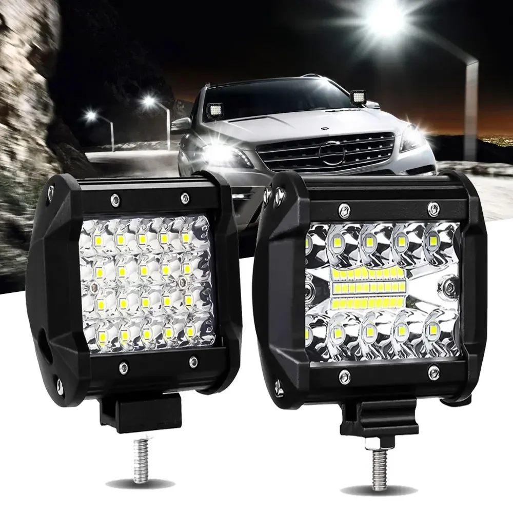

4inch Additional Len Motorcycle Headlight 12v Flood Driving Fog Lamp 6000k Light for Car Boat SUV ATV Off Road 4x4 Acessorios