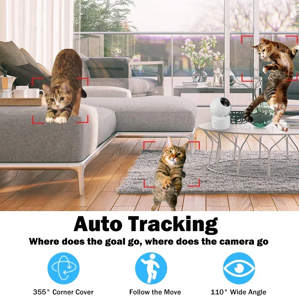 Baby Monitor Indoor Mini IP Camera 1080P HD Auto Tracking WiFi Wireless Smart Home Seurity Protection CCTV Video Surveillance