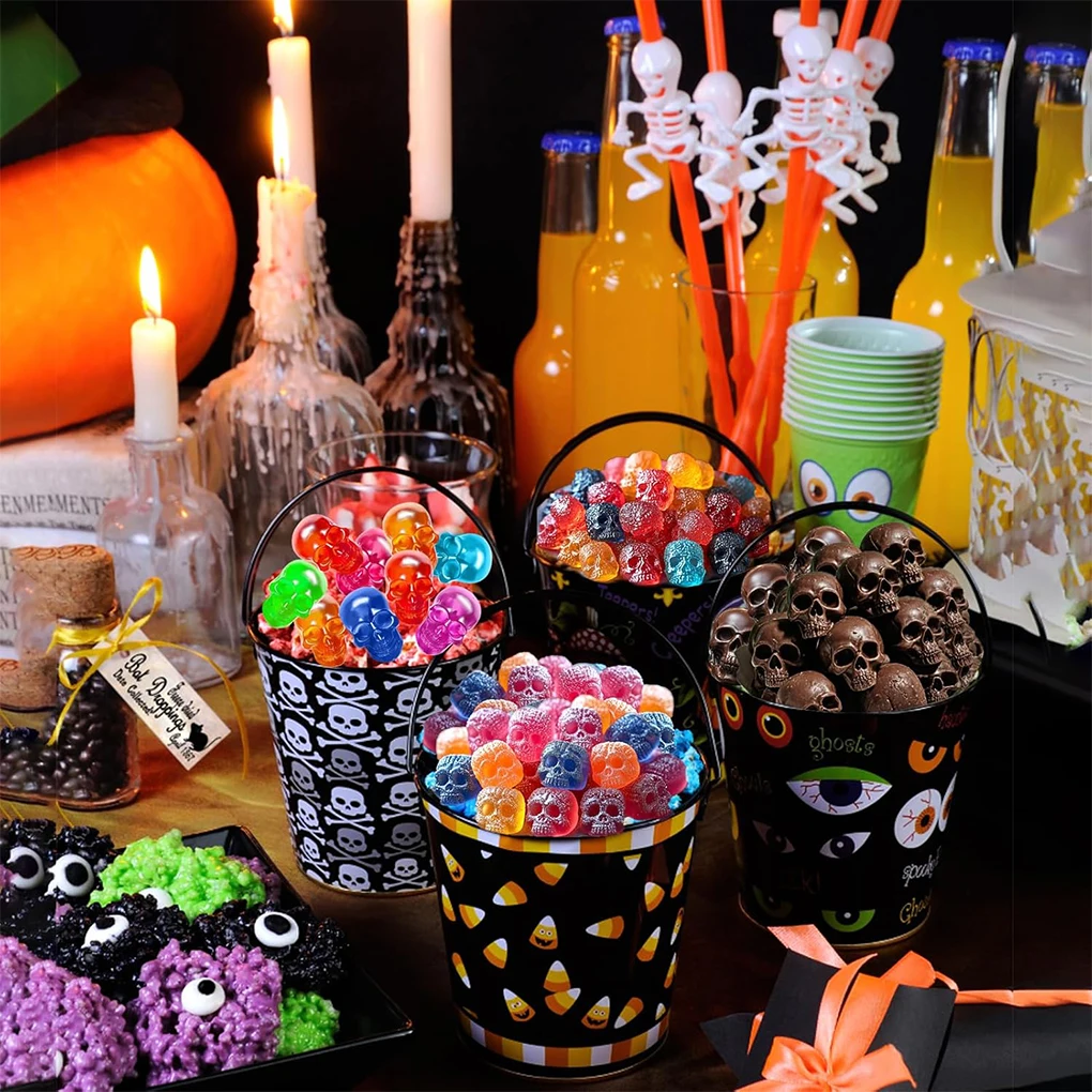 Molde de silicona de calavera de 40 cavidades, dulces y galletas para hornear bandeja de hielo, decoración de velas de jabón DIY, regalo de fiesta de Halloween