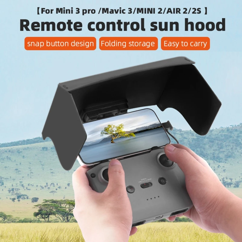 

Foldable Phone Tablet Sunshade for Mavic 3/AIR 2/2S/Mini 2/Mini 3 RC Controller Folding Monitor Cover