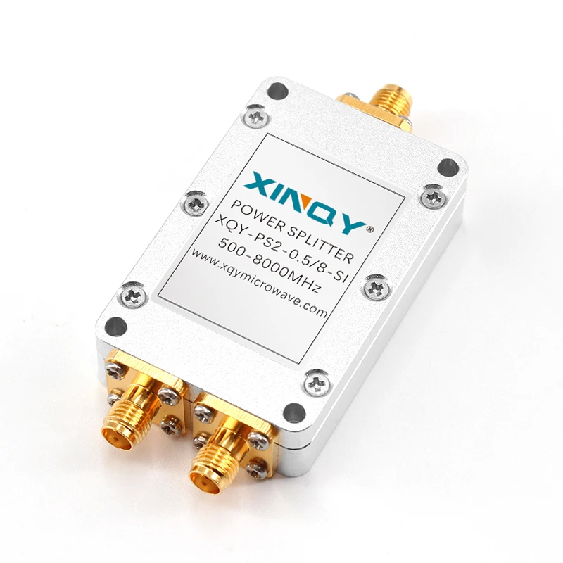 

XINQY 2 Way Power Splitter 500-8000MHz Radio Frequency Signal Distributor RF Microstrip Power Divider