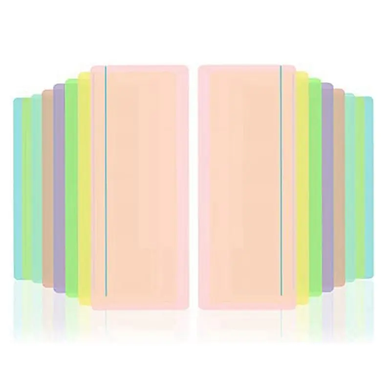 Delicate Texture-32 Pieces Guided Reading Highlight Strips Colored Overlays Bookmark Reading Tracking Rulers With Line For Dysle