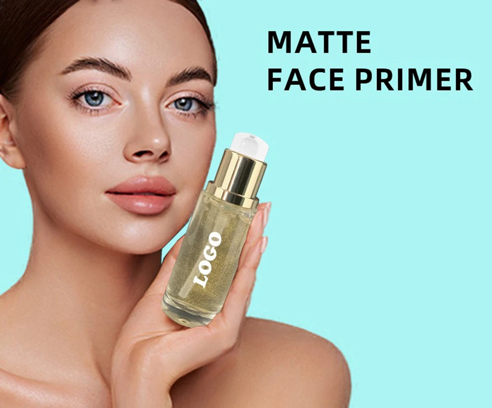 العلامة الخاصة للوجه التمهيدي شعار مخصص واضعة مكياج ماتي مقاوم للماء سطع لون البشرة ترطيب ماكياج التعبئة والتغليف المختلفة