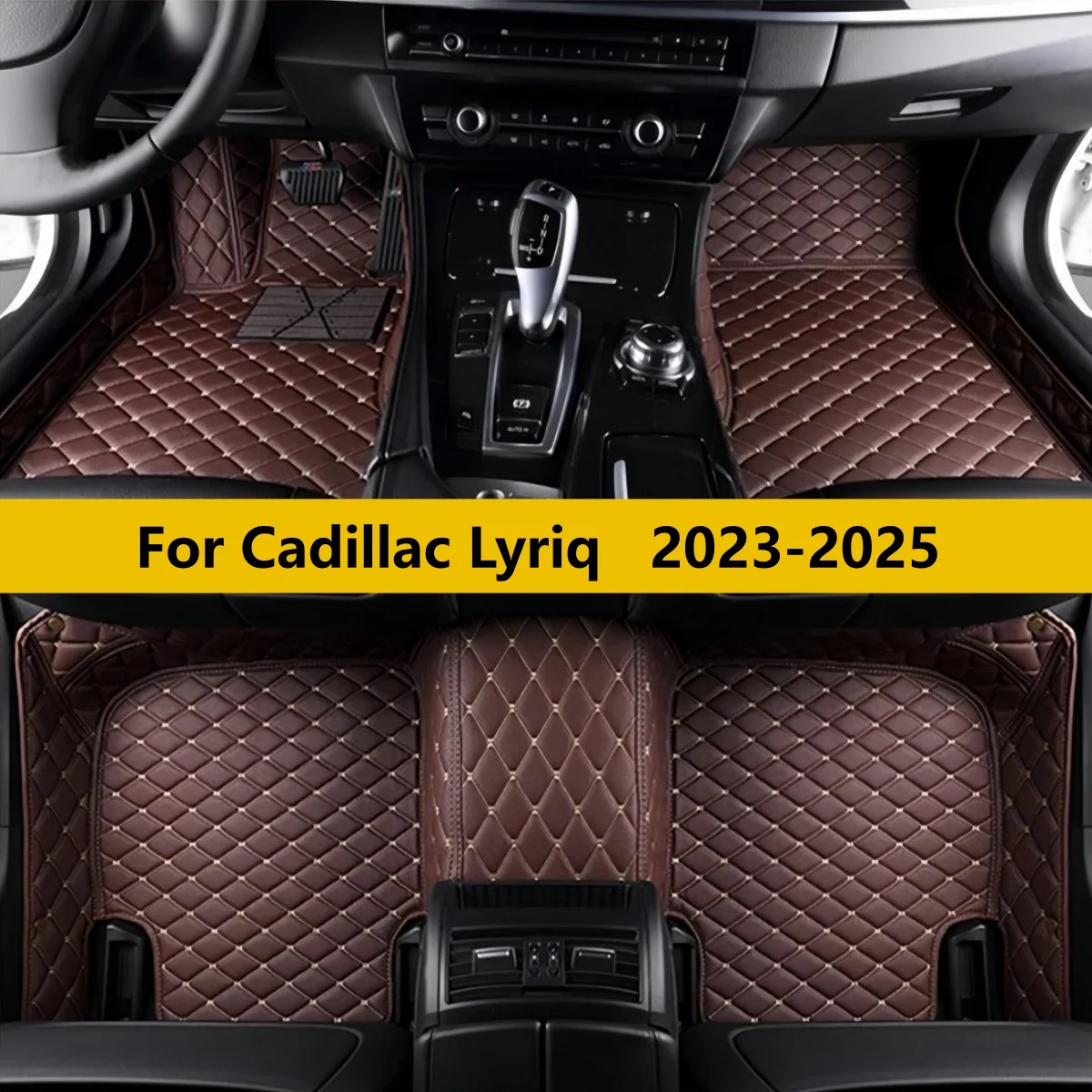

Комплект кожаных ковриков для автомобиля Cadillac Lyriq 2023-2025: передние и задние, полный набор, ковровые покрытия для пола салона