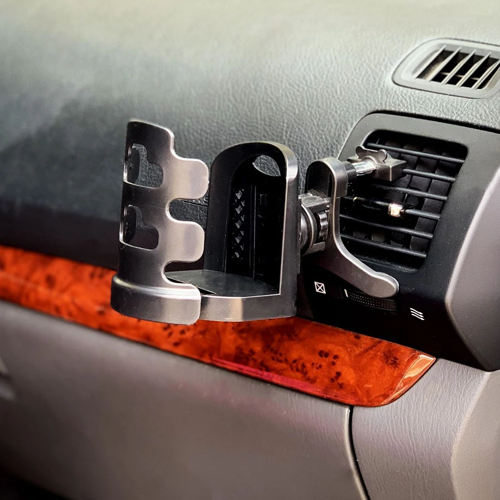 

Car Cup Holder Plastic Non Deformable Hanging Adjustable Beverage Holders Simple Structure Stable Cups Ring Pull Can Drink