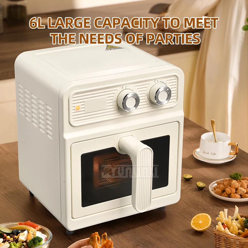 Духовка с контролем температуры большой емкости, верхний и нижний нагрев, встроенная фритюрница, бытовой горно