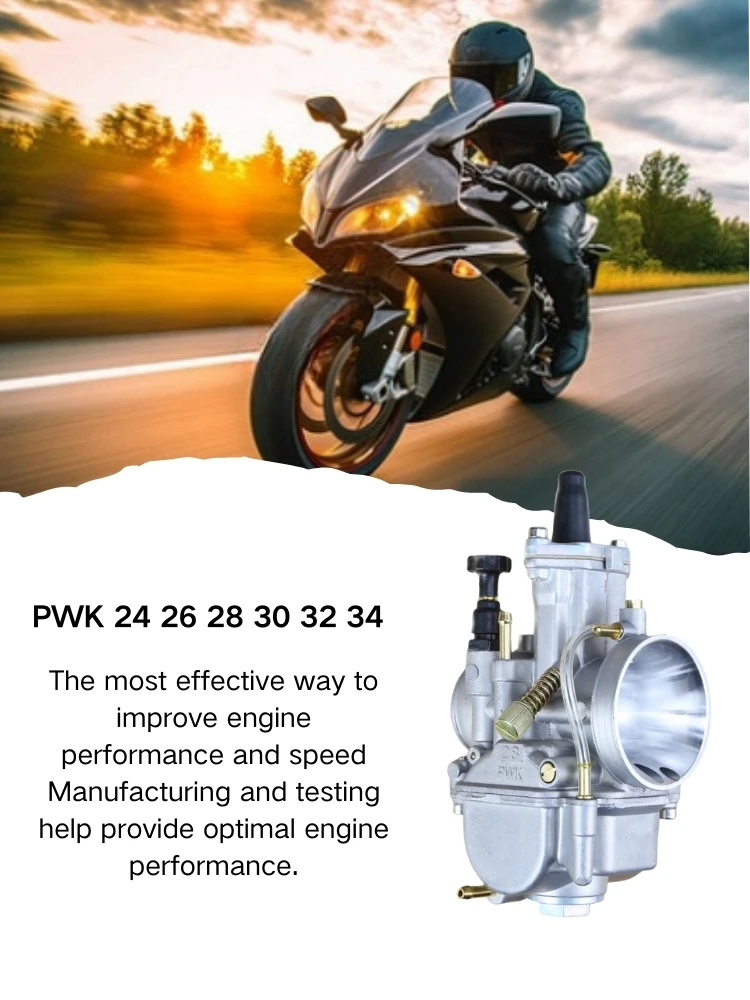 AliExpress NONE For Keihin PWK 24 26 28 30 32 34mm KOSO 50-250cc 2T 4T ATV Quad Go Kart Dirt Bike Scooter Motorcycle Carburetor With Free Jet