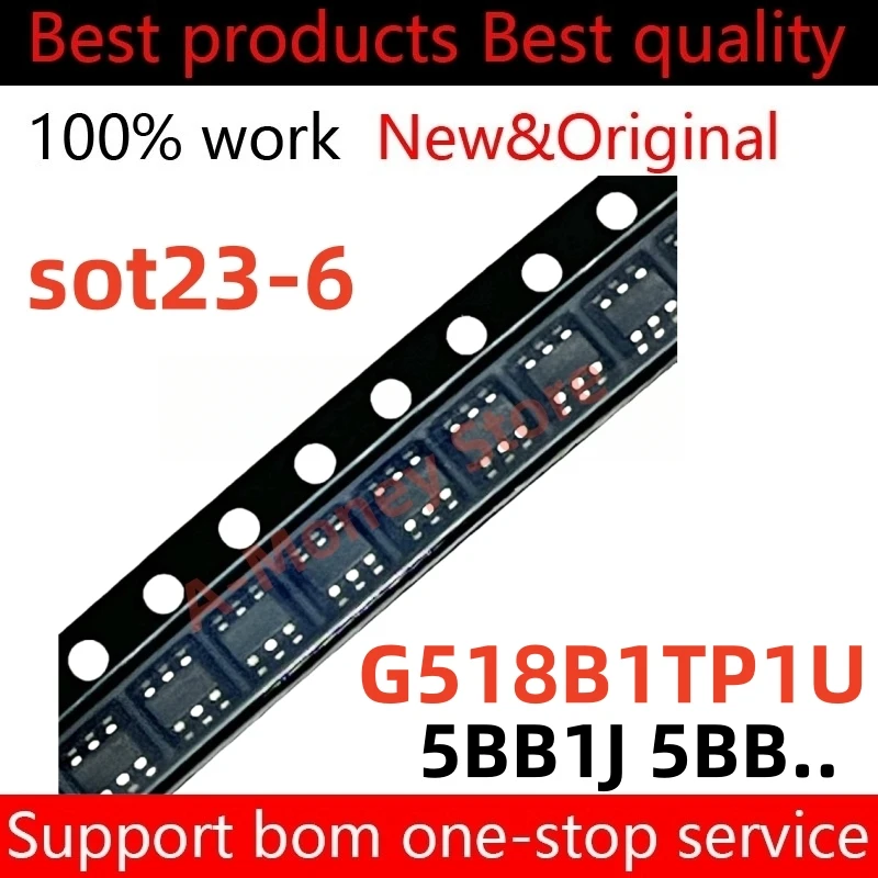 

(5pcs)5BB1J 5BB.. G518B1 G518B1TP1U sot23-6