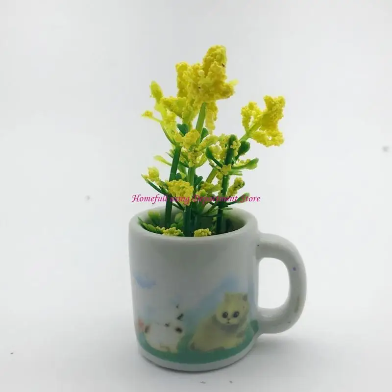 

Ceramic Fridge Vase Kitchen Office Decoration Flower Pot Resistant Sticker