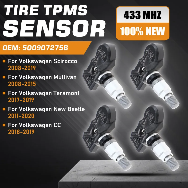

Tire Pressure Sensor TPMS For VW Scirocco 2008-2019 VW Multivan 2008-2015 VW Teramont VW CC 2017-2019 VW New Beetle 2011-2020