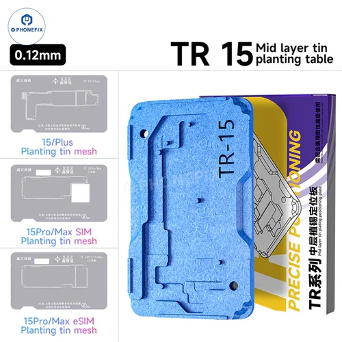 Placa base XZZ TR, placa de capa media, plataforma de estaño de planta, plantilla de Reballing 3D BGA para reparación de placa base IPhone X-16ProMax