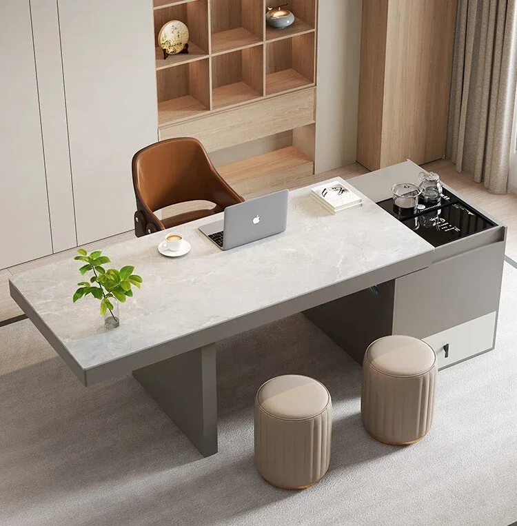 Modern simple lifting office desk integrated