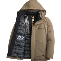 Chaqueta de algodón con capucha para hombre, abrigo informal a prueba de viento, ropa superior versátil, tendencia de moda, novedad, Otoño e Invierno