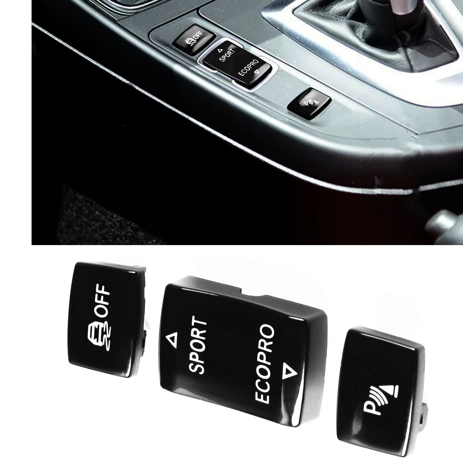 Car Gear Shift Panel Cap Position Button For BMW 1 Series F20 F21 F22 F23 F30 F31 F34 F32 F33 F36