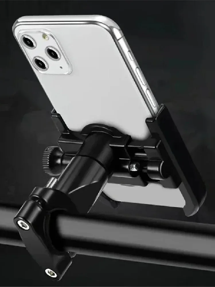 AliExpress NONE Aluminum alloy motorcycle bicycle mobile phone holder GPS bracket mounting clip multi-specification mobile handlebar bracket