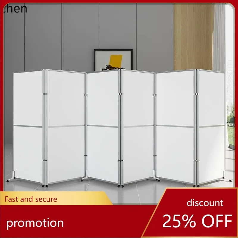 

CZ Office Mobile Screen Foldable Factory Workshop Partition Wall Sliding with Wheels Partition Wall