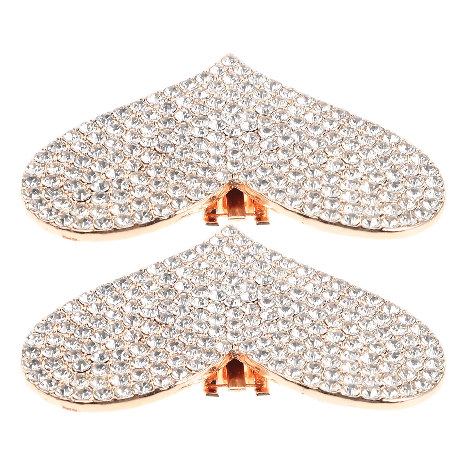 

2pcs High Heels Detachable Clips Rhinestone Rhinestone Butterfly Shoe Clip Decorations for Women Shoe Accessories Longlasting