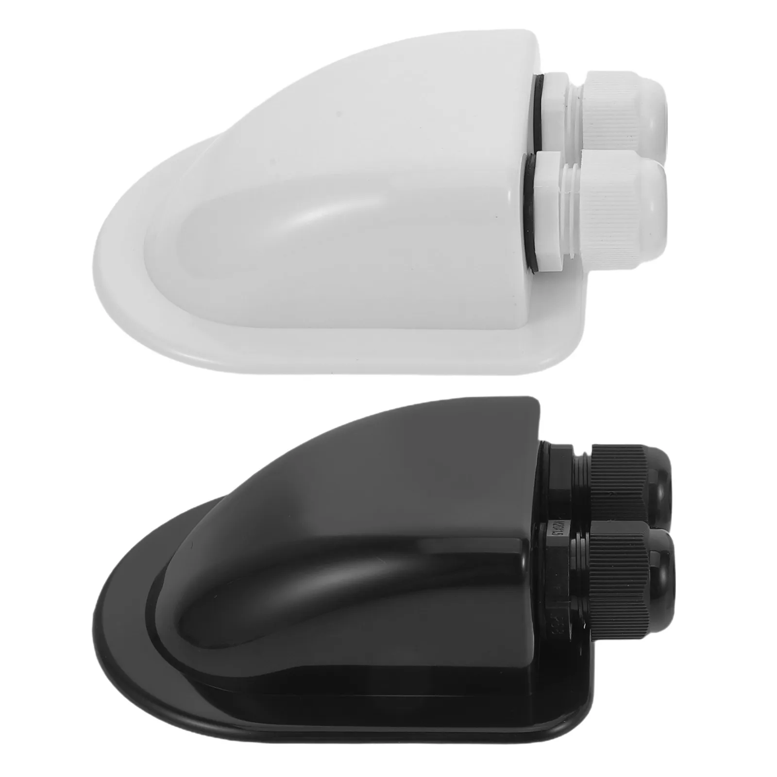 

2 шт. Водонепроницаемые кабельные вводы для солнечных панелей, двойные, для автодомов, лодок, кемперов, прочные, из АБС-пластика, соединительные коробки