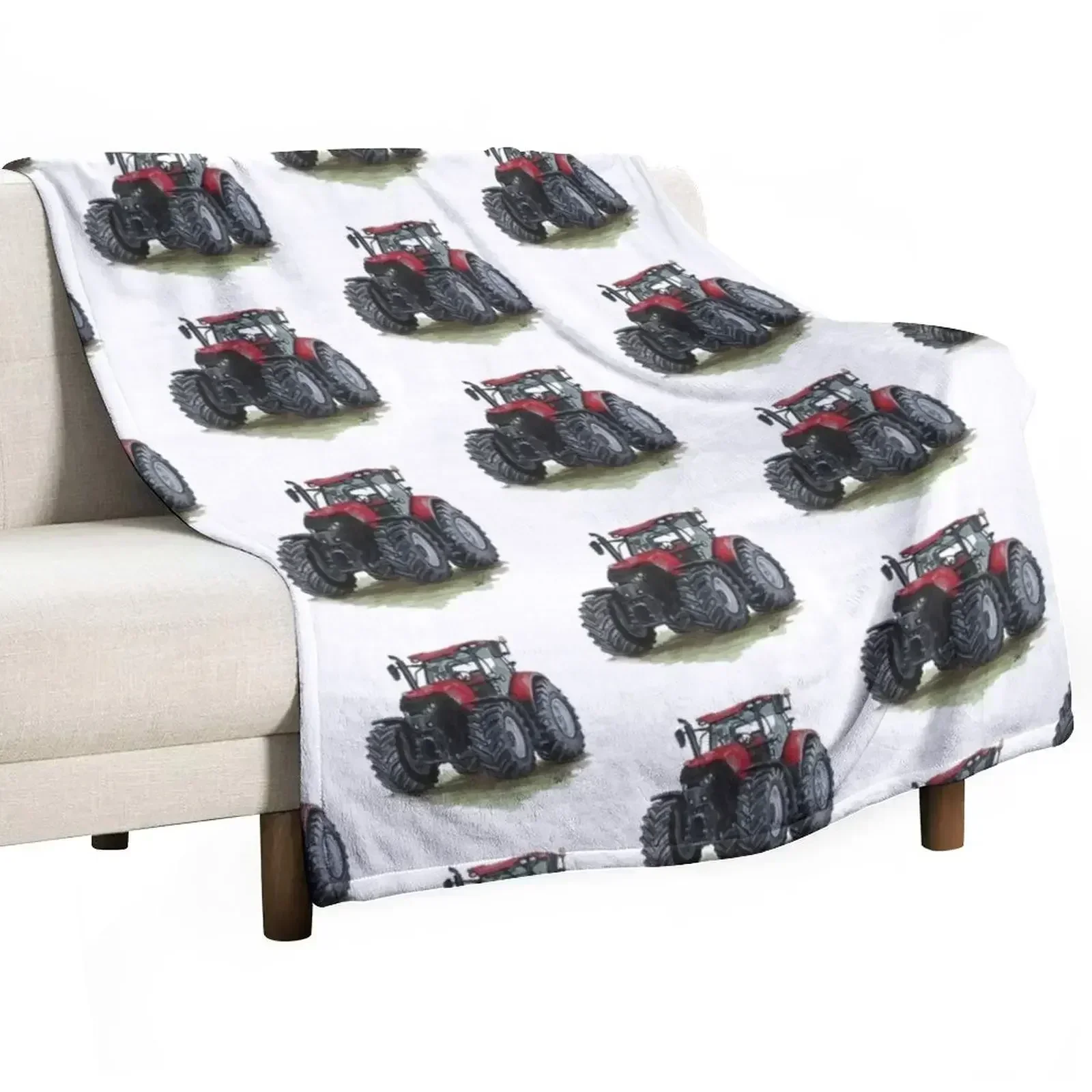 

Big Red Tractor Throw Blanket Luxury Thicken Thermals For Travel Luxury Cute Blankets