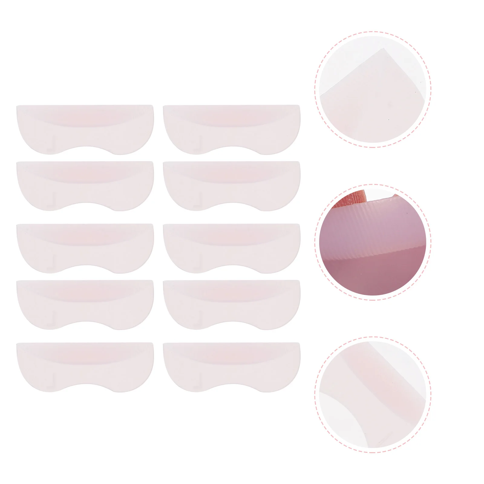 

20pcs Silicone Eyelash Curling Perming Pads False Lash Patches Reusable Eyelid Shields For Beauty Salon Easy Apply Lash Curler