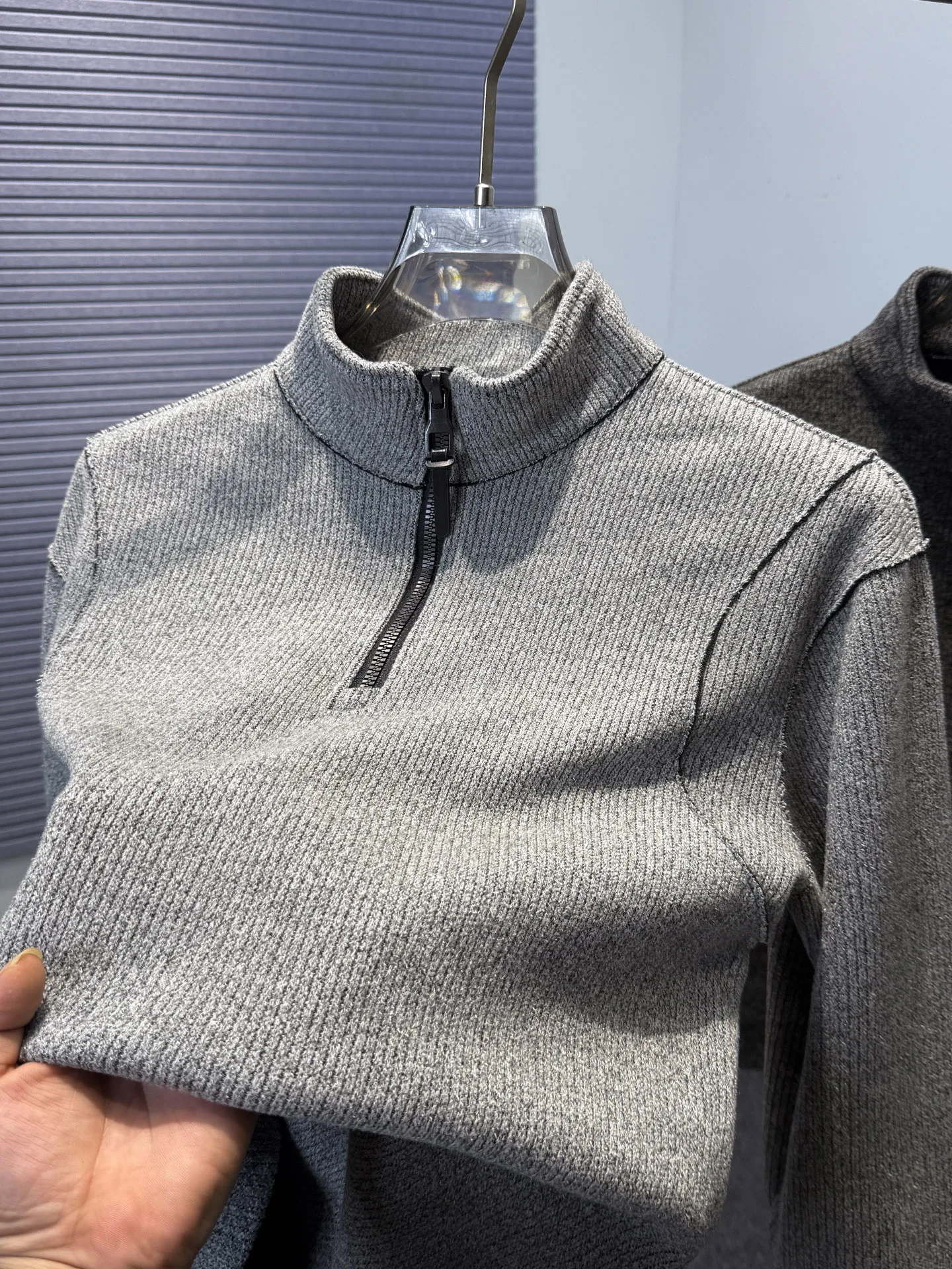 

Мужская толстовка с капюшоном на флисовой подкладке, повседневная, с длинным рукавом, модный дизайн с вставками, на молнии, из трикотажной ткани, теплая